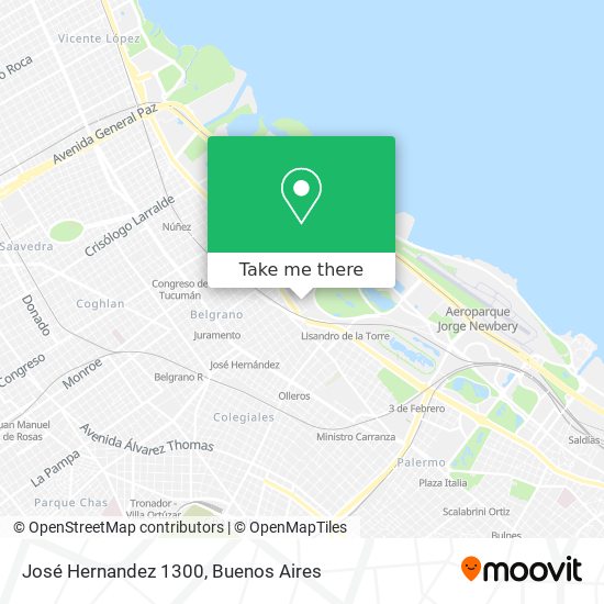 Mapa de José Hernandez 1300