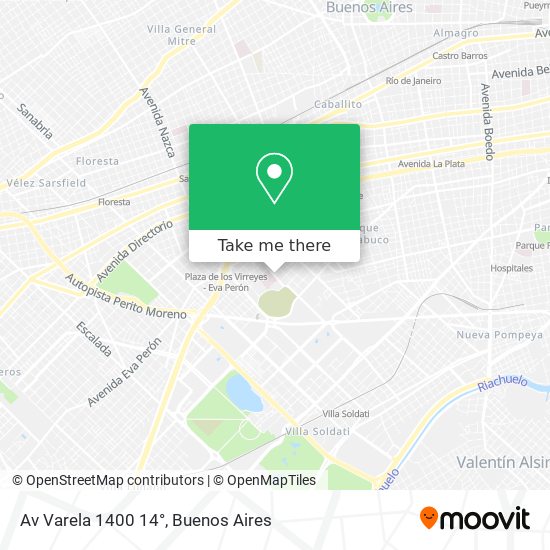 Mapa de Av Varela  1400 14°