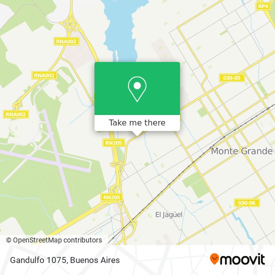 Gandulfo 1075 map