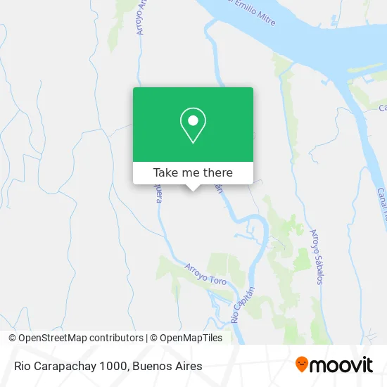 Rio Carapachay 1000 map