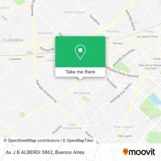 Av  J B  ALBERDI 5862 map