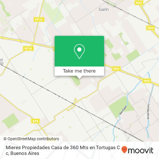 Mapa de Mieres Propiedades   Casa de 360 Mts  en Tortugas C c