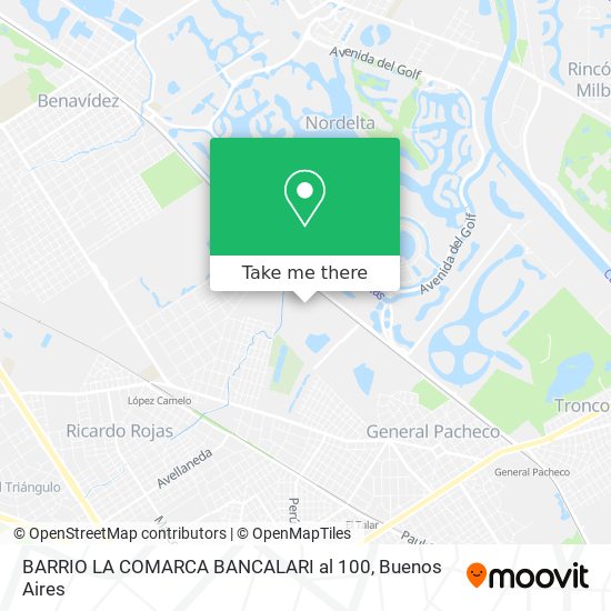 BARRIO LA COMARCA  BANCALARI al 100 map