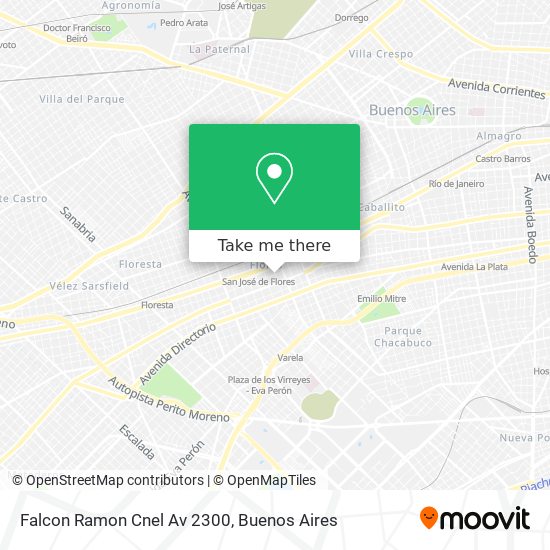 Mapa de Falcon  Ramon  Cnel Av  2300