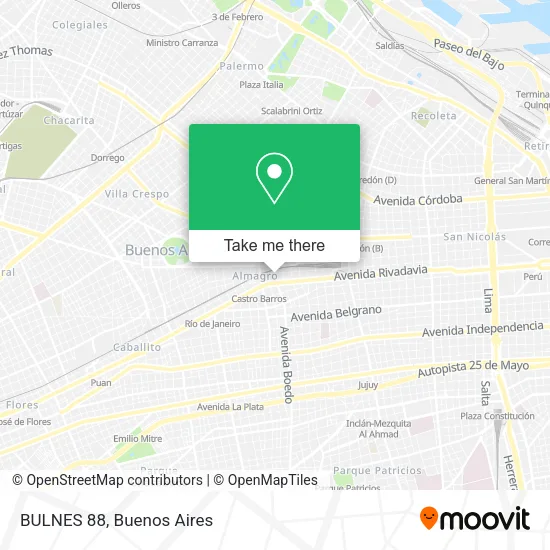 BULNES 88 map