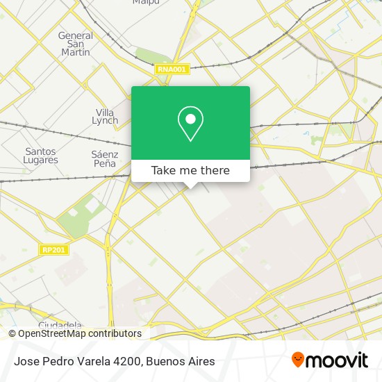 Jose Pedro Varela 4200 map