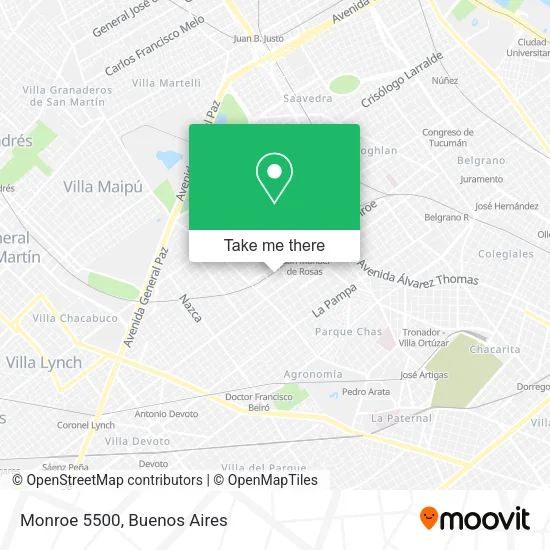 Mapa de Monroe 5500