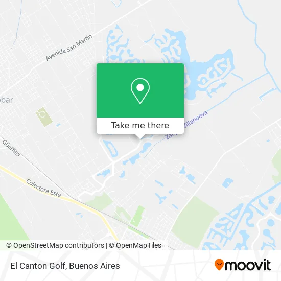 El Canton   Golf map