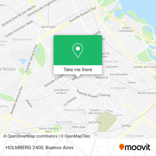 Mapa de HOLMBERG 2400