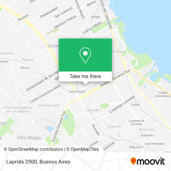 Laprida 2500 map