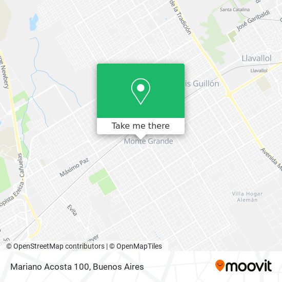 Mapa de Mariano Acosta 100