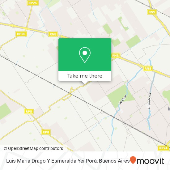 Mapa de Luis Maria Drago Y Esmeralda Yei Porá