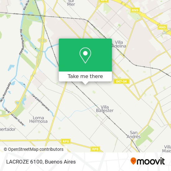 LACROZE 6100 map