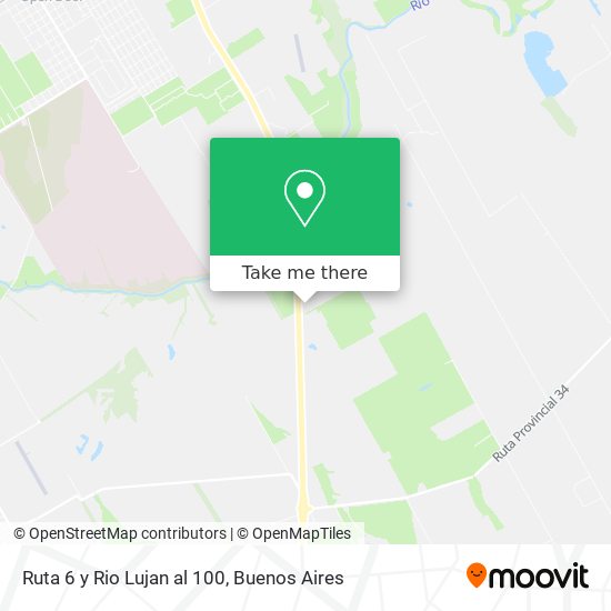 Ruta 6 y Rio Lujan al 100 map