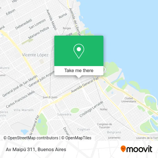 Mapa de Av  Maipú 311