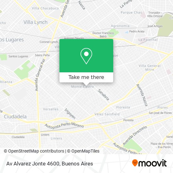 Av  Alvarez Jonte 4600 map