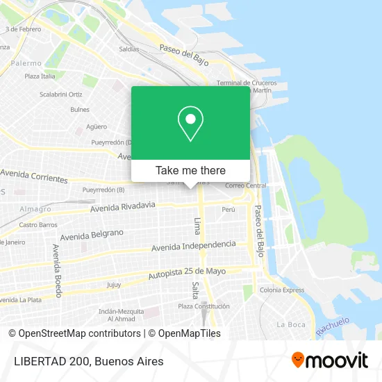 LIBERTAD 200 map