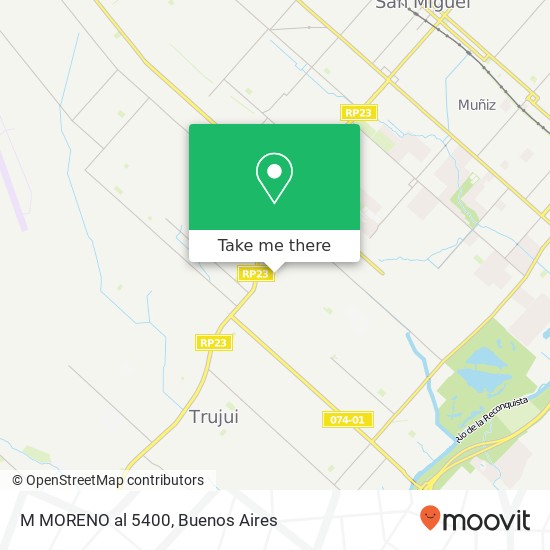 M MORENO  al 5400 map