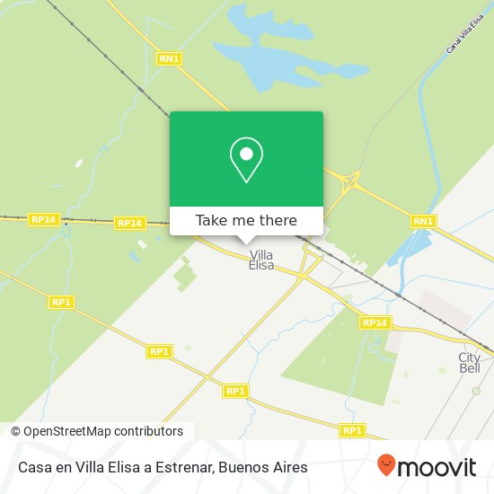 Mapa de Casa en Villa Elisa  a Estrenar