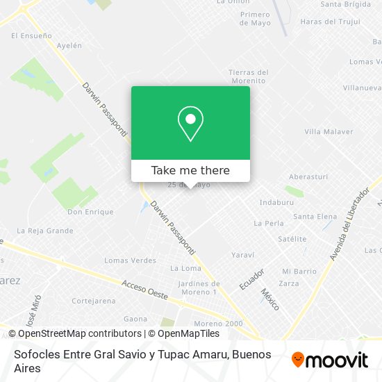 Sofocles Entre Gral Savio y Tupac Amaru map