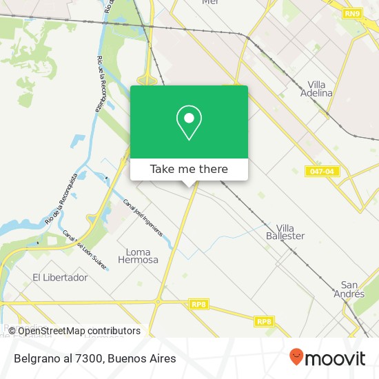 Belgrano al 7300 map