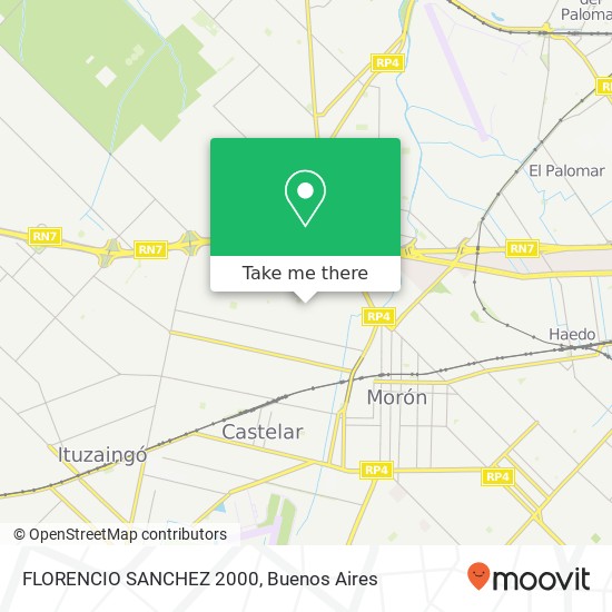 FLORENCIO SANCHEZ 2000 map