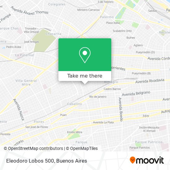 Eleodoro Lobos 500 map