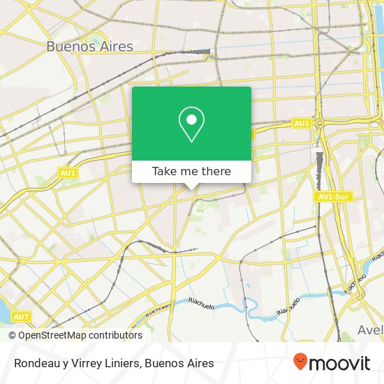 Mapa de Rondeau y Virrey Liniers