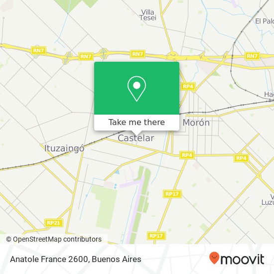 Anatole France 2600 map