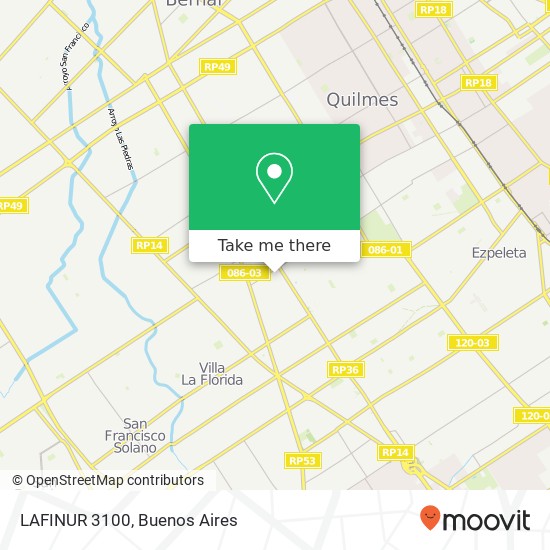 LAFINUR 3100 map