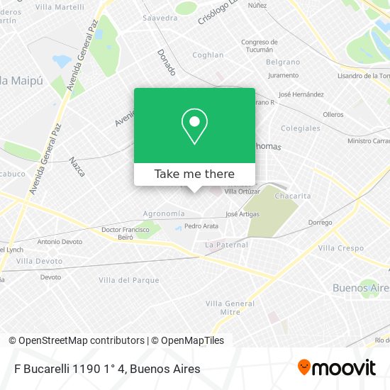 F Bucarelli 1190 1° 4 map