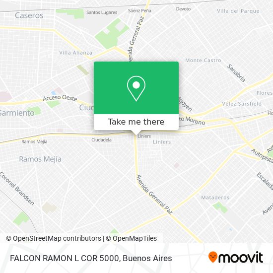 Mapa de FALCON  RAMON L   COR  5000