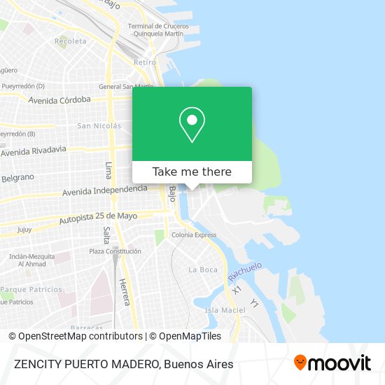 ZENCITY PUERTO MADERO map