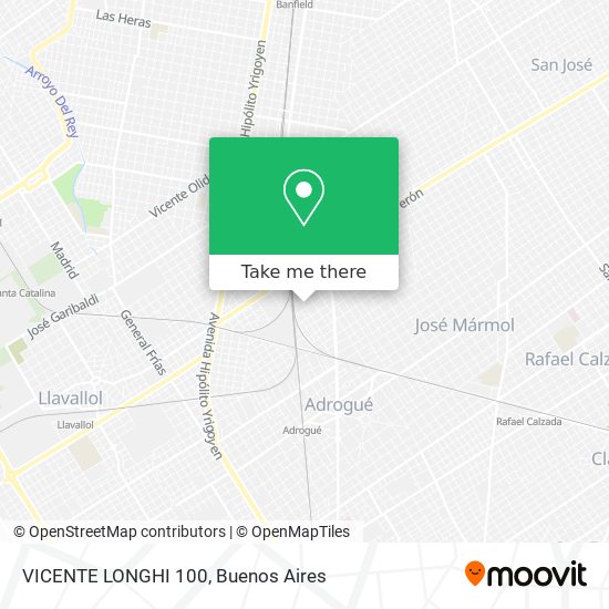 Mapa de VICENTE LONGHI 100