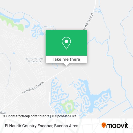 Mapa de El Naudir Country Escobar