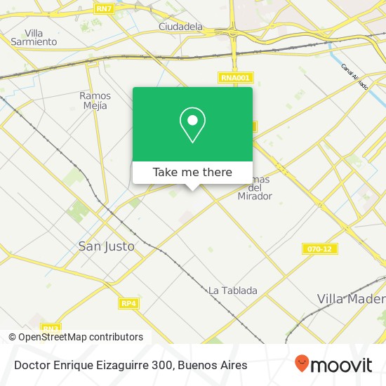 Mapa de Doctor Enrique Eizaguirre 300