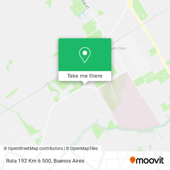 Ruta 192 Km 6 500 map