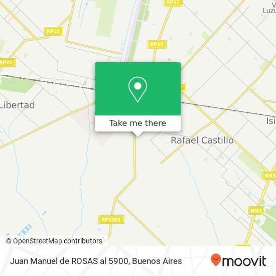 Mapa de Juan Manuel de ROSAS al 5900
