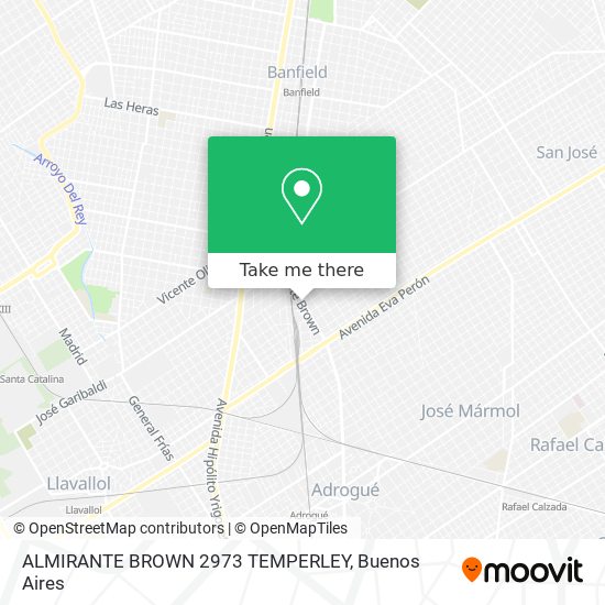 ALMIRANTE BROWN 2973 TEMPERLEY map