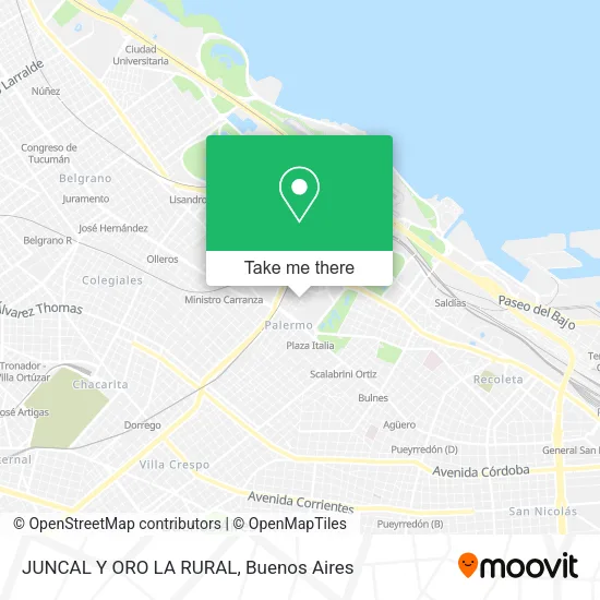 Mapa de JUNCAL Y ORO   LA RURAL