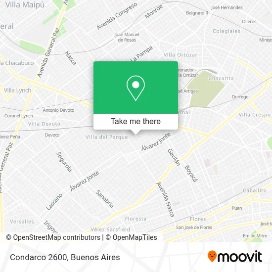 Condarco 2600 map