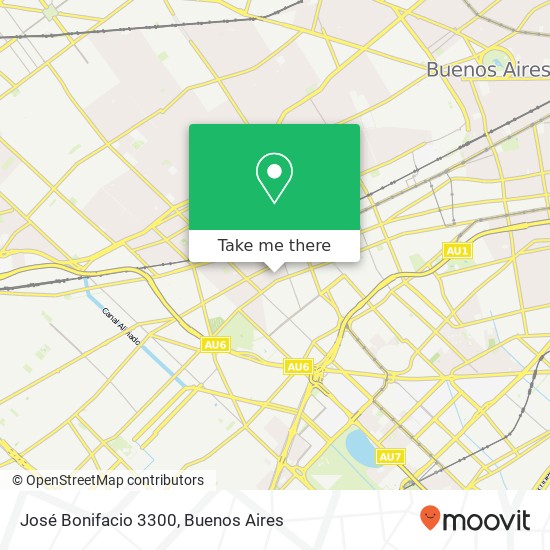 José Bonifacio  3300 map