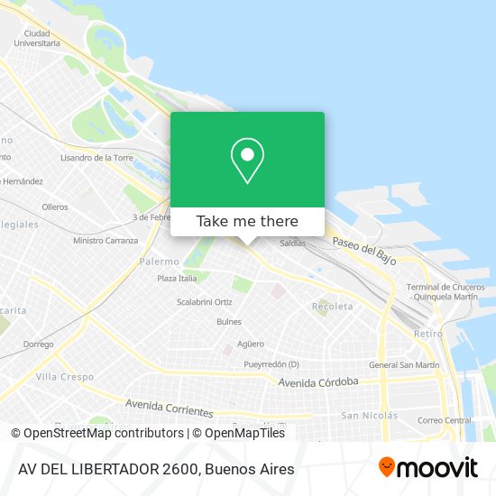 AV DEL LIBERTADOR 2600 map