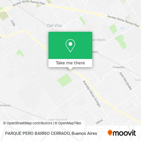 PARQUE PERO BARRIO CERRADO map