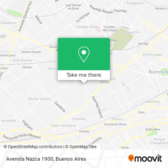 Avenida Nazca 1900 map