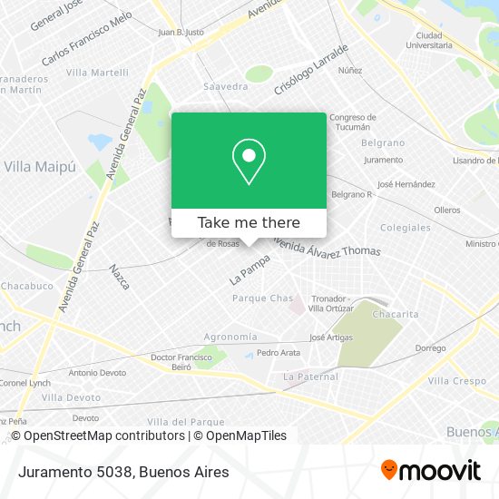 Mapa de Juramento 5038