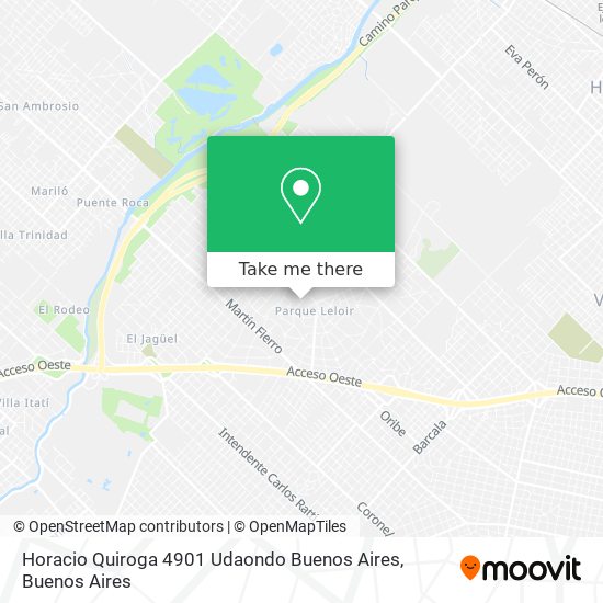 Horacio Quiroga 4901  Udaondo  Buenos Aires map