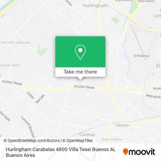 Hurlingham  Carabelas 4800  Villa Tesei  Buenos Ai map