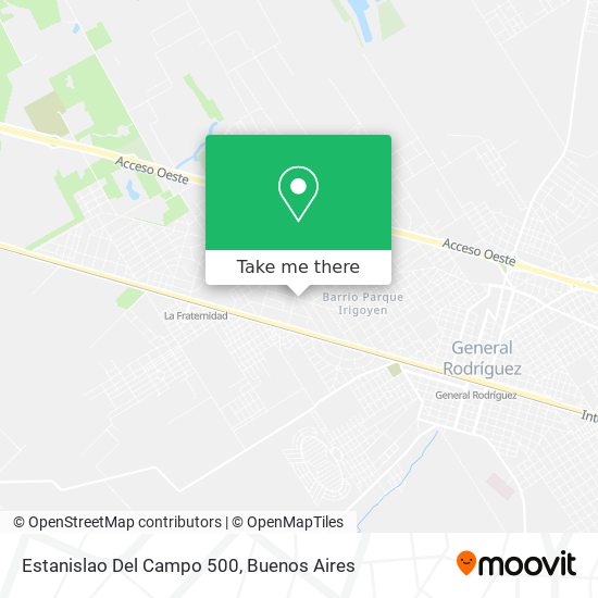 Estanislao Del Campo  500 map