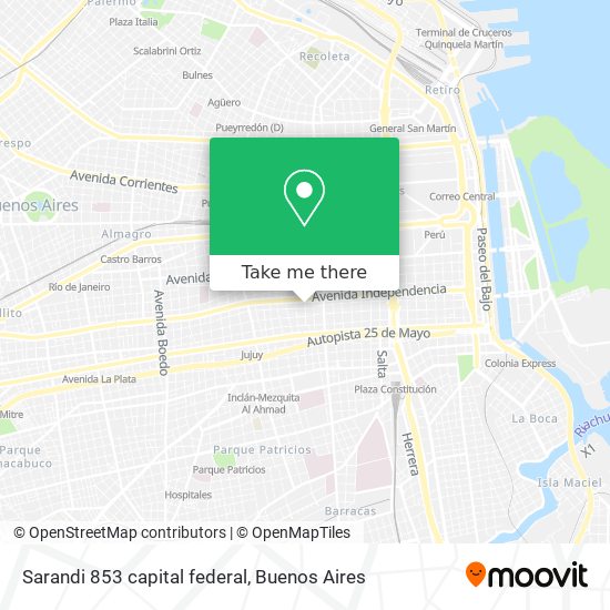 Sarandi 853  capital federal map